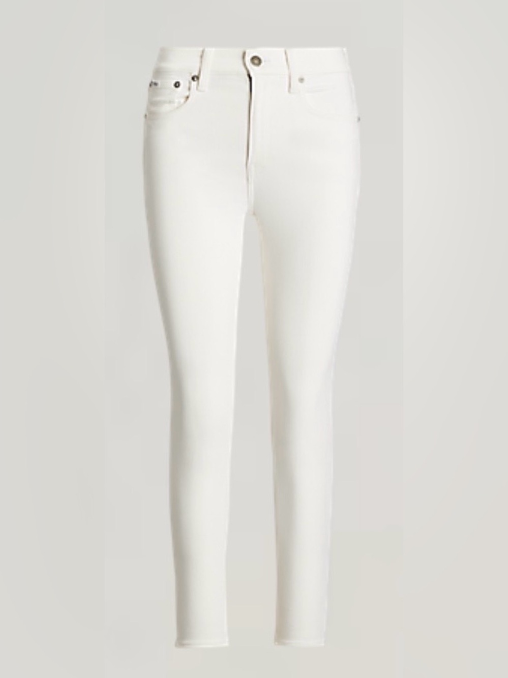 Polo Ralph Lauren high rise White Skinny Ankle Jeans